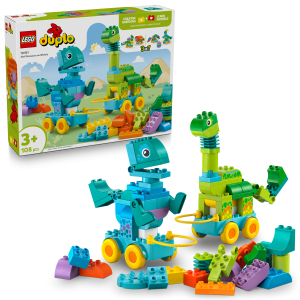 Dinos auf Rädern 3-in-1-Set 10451