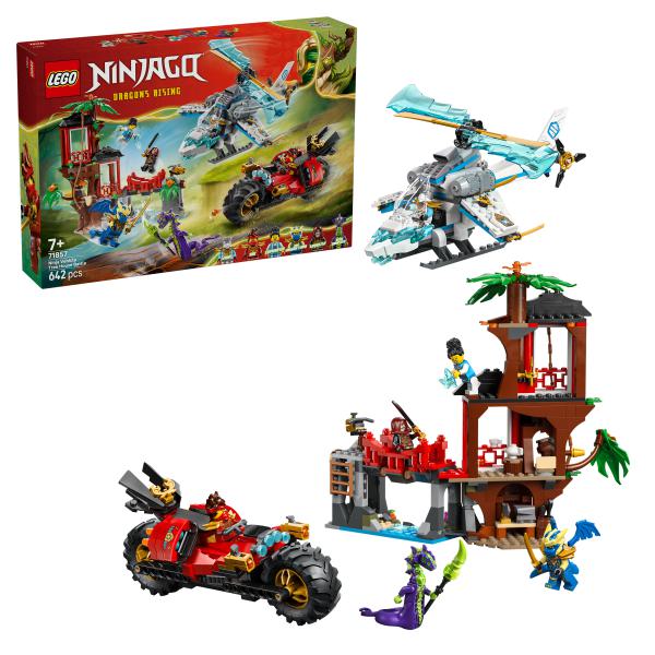 Showdown am Baumhaus mit dem Ninja-Bike 71857