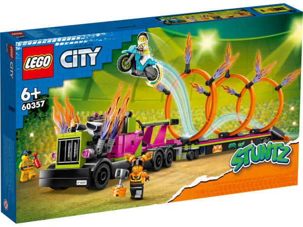 Stunttruck mit Feuerreifen-Challenge 60357