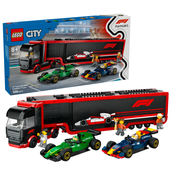 F1® Transporter mit RB20 & AMR24 F1® Rennautos 60445