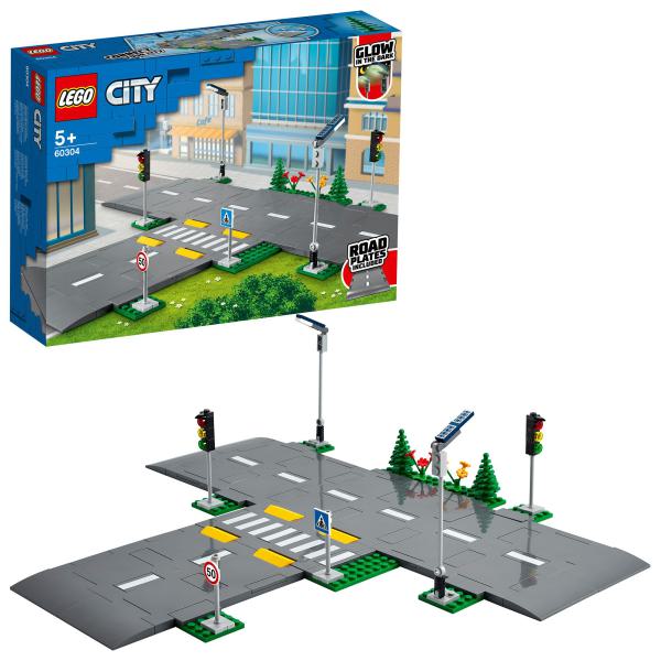Straßenkreuzung mit Ampeln 60304